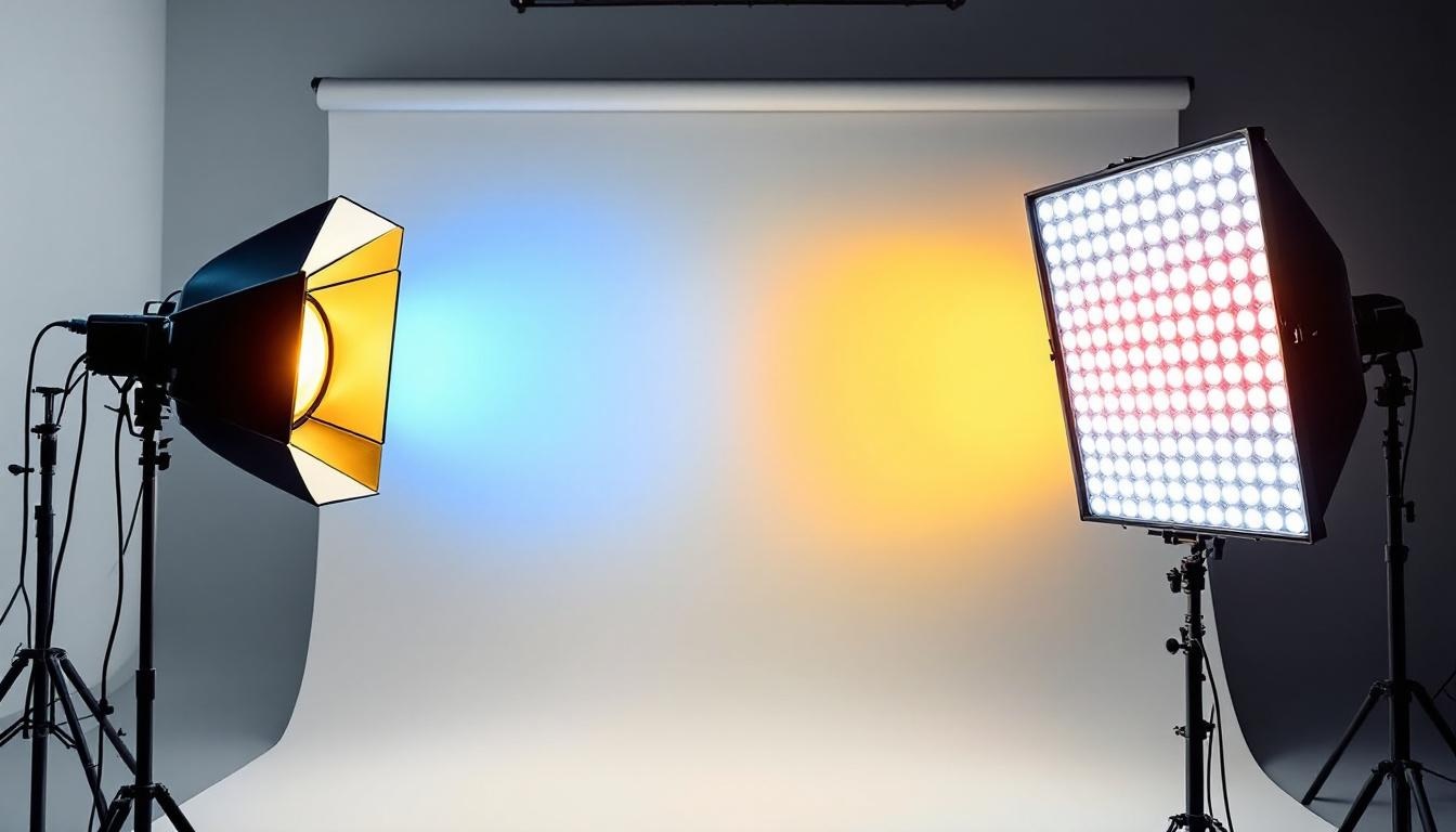 Fresnel Lights vs LED Panels for Video Work: A Technical Power and Color Temperature Analysis